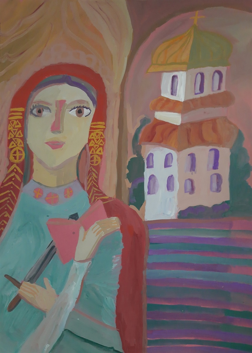 Шовкун Поліна, "Княжна Чорна". 
Відзнака журі, номінація "Краща станкова композиція"