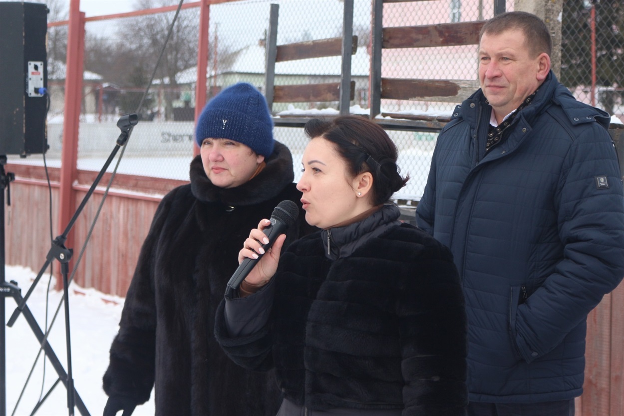 Заступниця голови Чернігівської ОДА Жанна Шерстюк на відкритті стадіону 