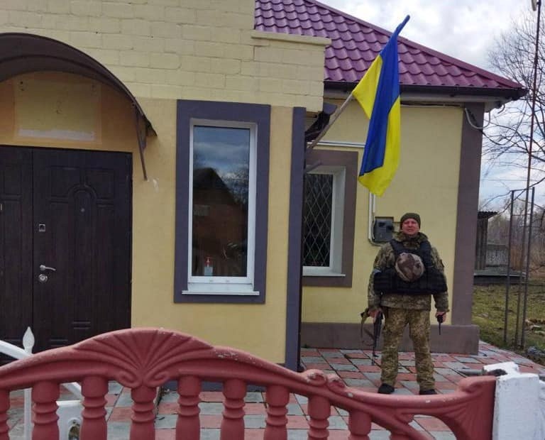 Українські стяги на прикордонних пунктах 