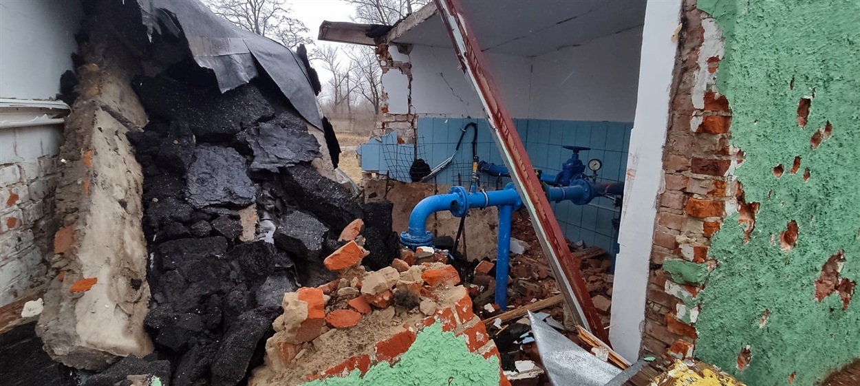 Обстріли армії військових злочинців суттєво пошкодили обладнання водопровідних насосних станцій