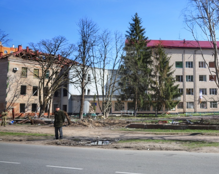 Кардіоцентр зруйнований обстрілами 