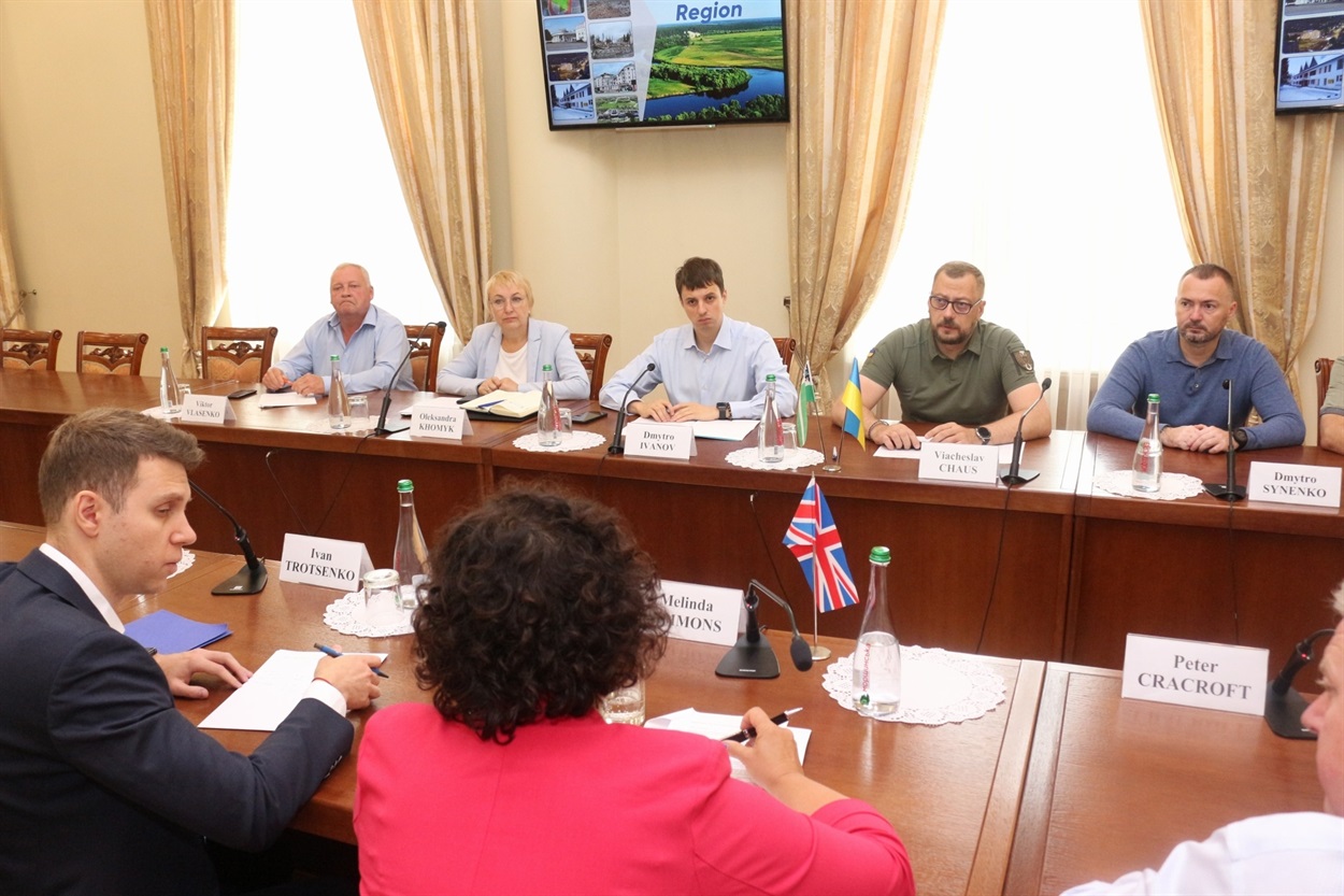 Зустріч керівництва області з послом Великої Британії в Україні пані Меліндою Сіммонз 
