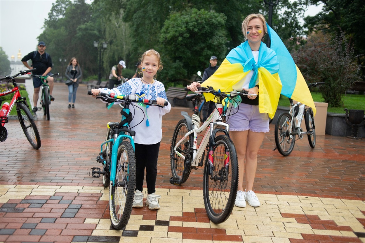 Учасники велопробігу
