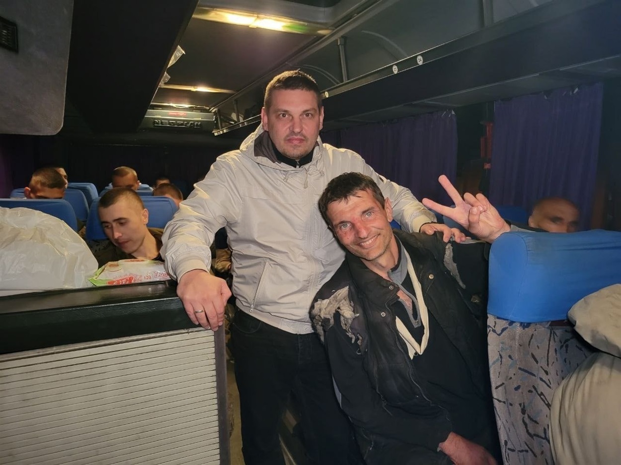 Звільнений з полону Михайло Діанов